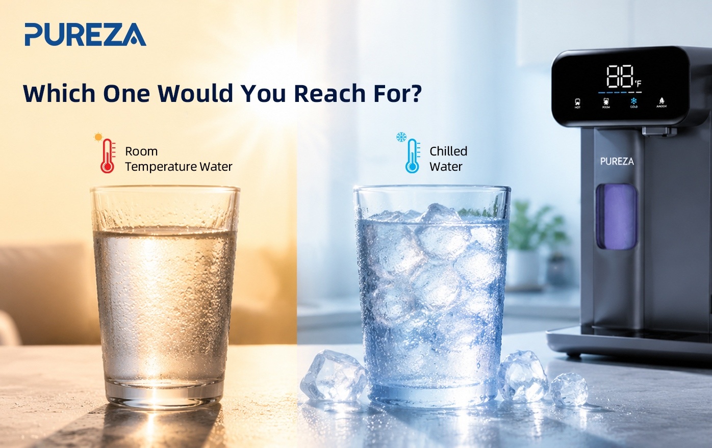 PU-T02 Countertop Cold Water Dispenser