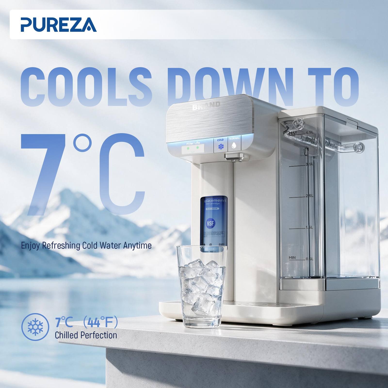 Impressively Low 44°F Cooling Performance
