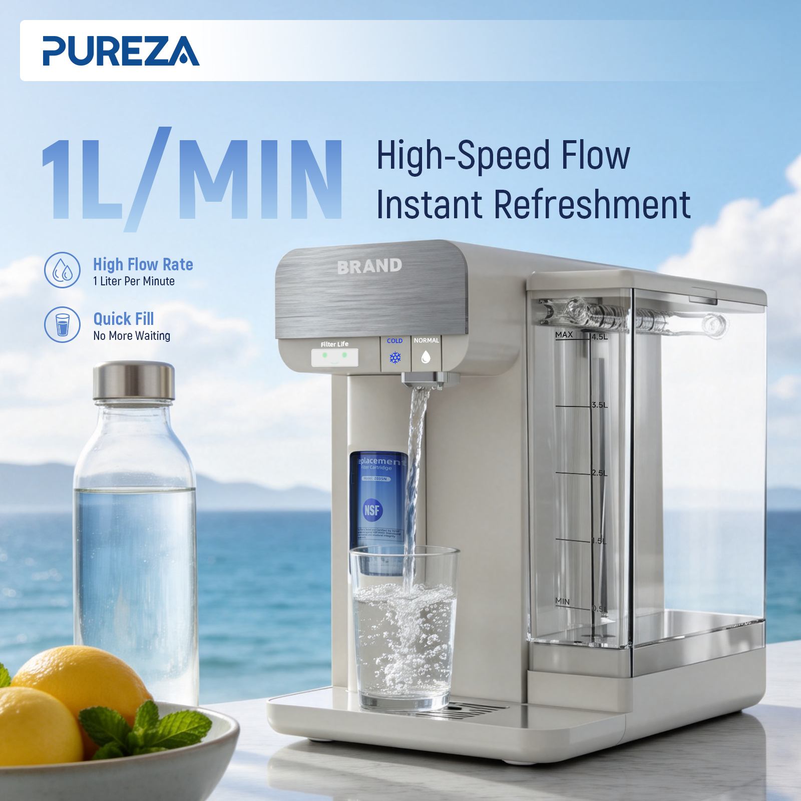 1 L/min Rapid Flow Dispensing